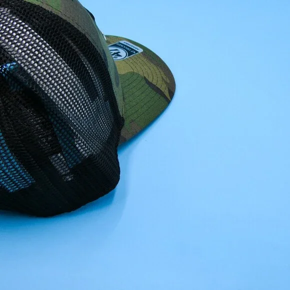 '47 Brand U of M Hat Mens Green Camo Trucker Snapback Cap Michigan Wolverines - Picture 7 of 8